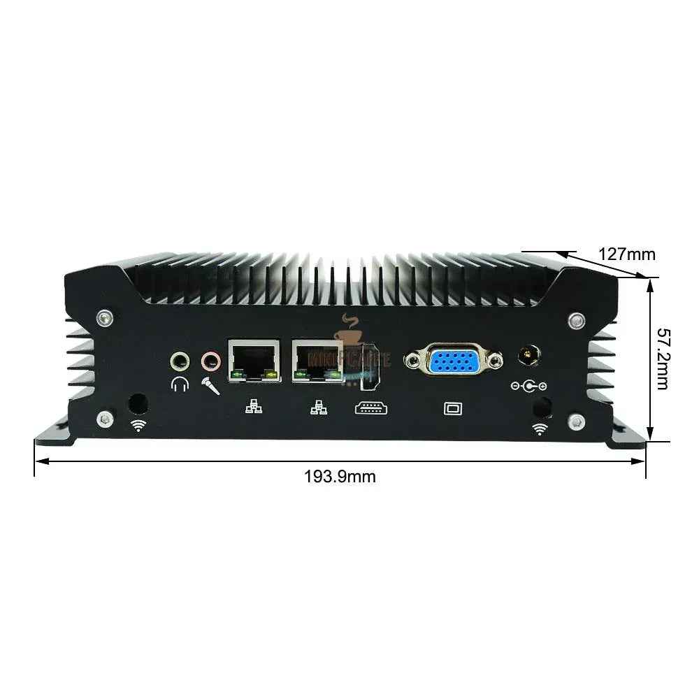 Intel i3 8145U Industrial Mini PC with 2 LAN Ports