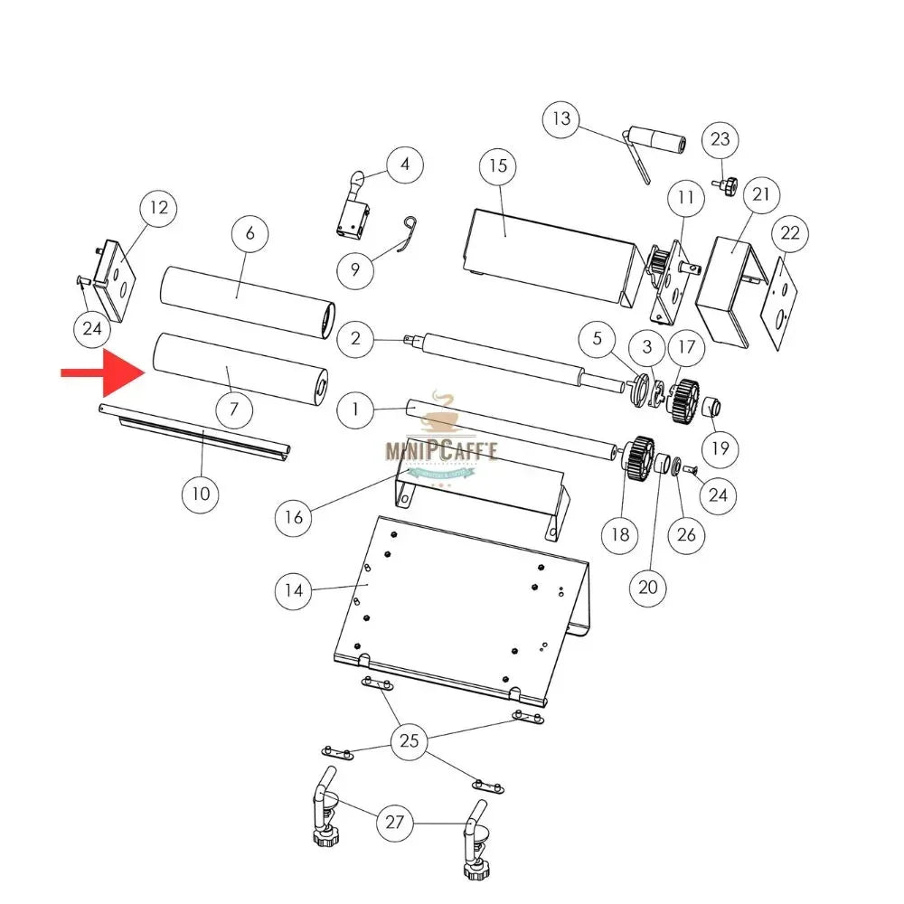 Con lăn bên trong cho Pastaline Sfogliafacile Mini - MiniPCaffe.com