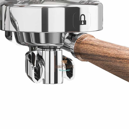 Lelit 58mm Double Spout Wooden Handle Portafilter - MiniPCaffe.com
