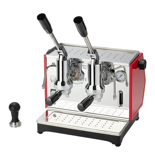 เครื่องชงกาแฟเอสเปรสโซ่ Pontevecchio Lusso 2 กลุ่ม สีแดง - MiniPCaffe.com