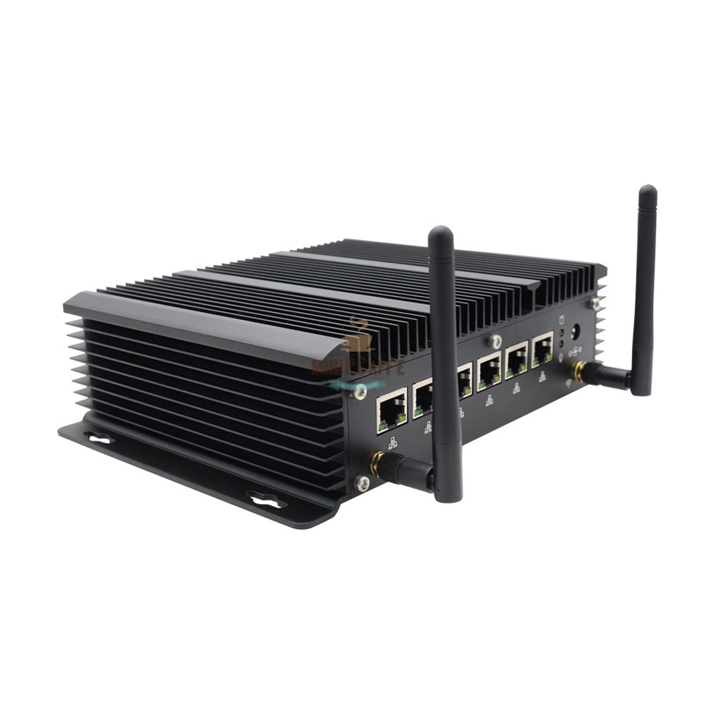 Mini PC industriel Intel Core i3 8130U avec 6 ports LAN 2,5 GbE - MiniPCaffe.com