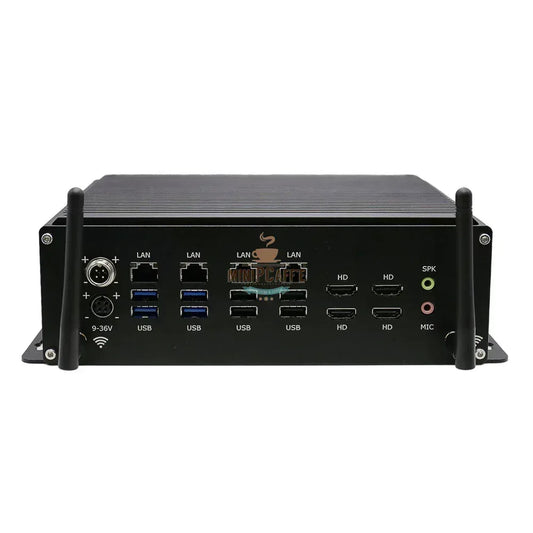 Intel i5 8305G Industrial Mini PC with 6 COM & 4 LAN - MiniPCaffe.com