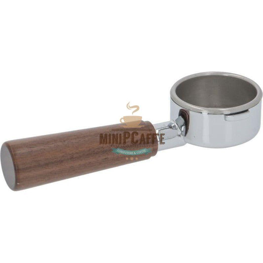 La Pavoni Pre Millennium Wooden Handle Bottomless Portafilter - MiniPCaffe.com