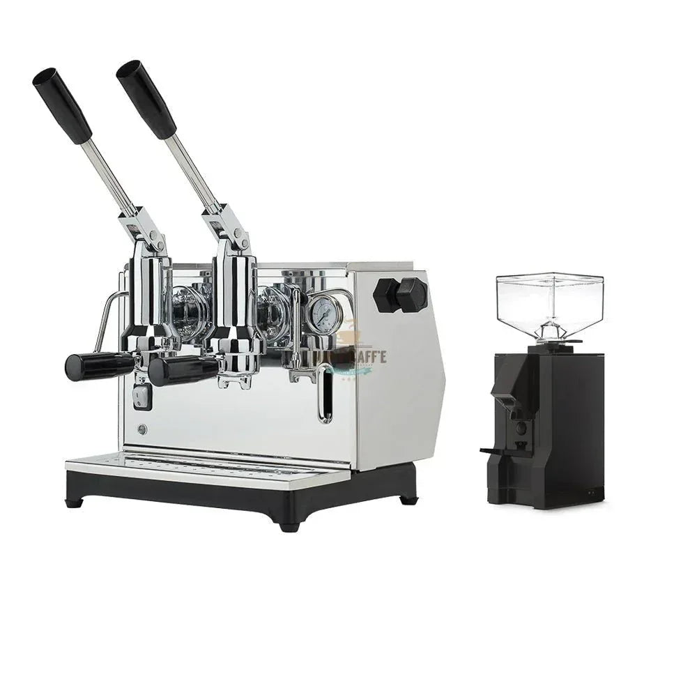 Pontevecchio Lusso 2 grupper krom med Eureka Manuale - MiniPCaffe.com
