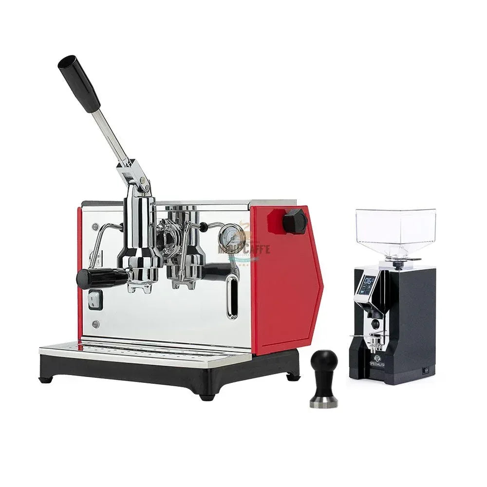 Pontevecchio Lusso Red with Eureka Specialita Grinder - MiniPCaffe.com